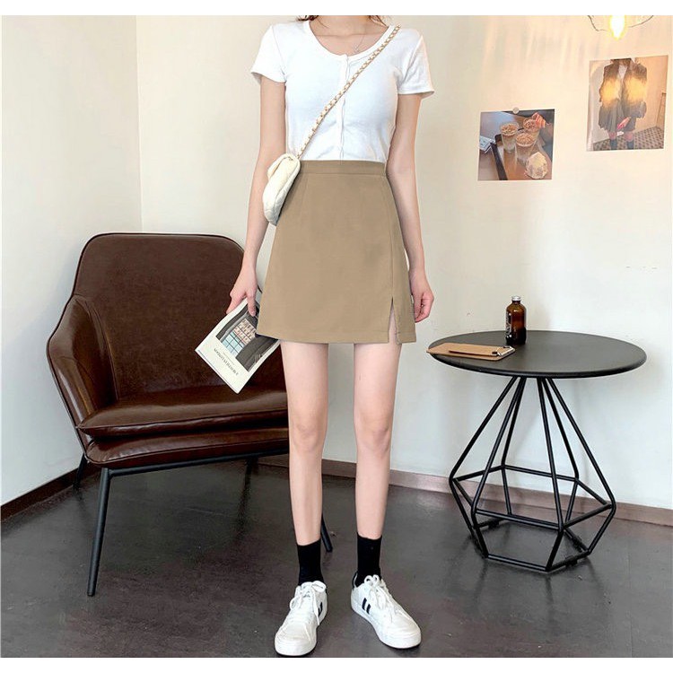 [Mã FAXANH55 giảm 10K đơn 50K] Chân váy xẻ chữ A Simbabo | BigBuy360 - bigbuy360.vn