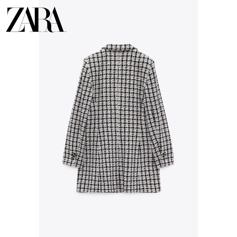 Order áo khoác ZARA auth tuồn mùa đông mới của phụ nữ kẻ sọc dáng dài giản dị | BigBuy360 - bigbuy360.vn