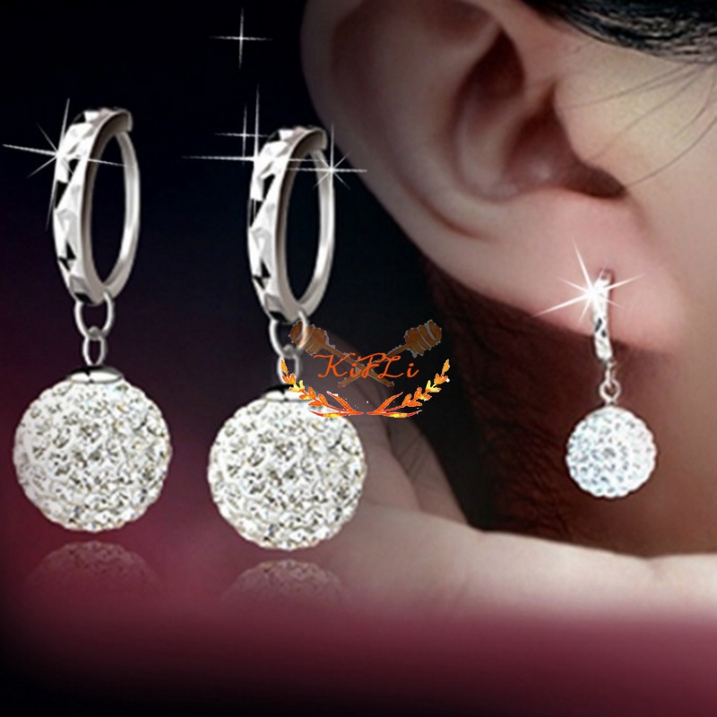 Đôi Bông Tai Dáng Dài Đính Đá Thời Trang Cho Nữ