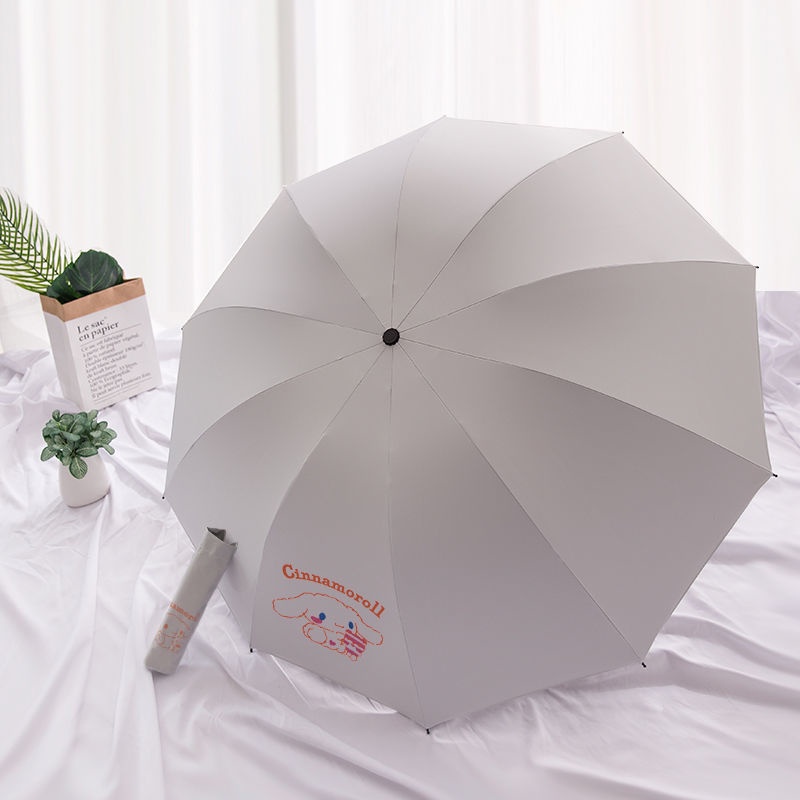 Dù Che Nắng Tự Động Chống Tia UV Hai Chức Năng In Hình Hello Kitty Cho Nữ Sinh