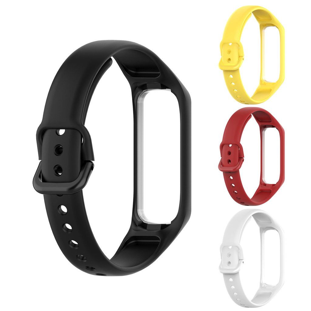 Dây Đeo Silicon Màu Trơn Cho Đồng Hồ Thông Minh Samsung Galaxy Fit 2