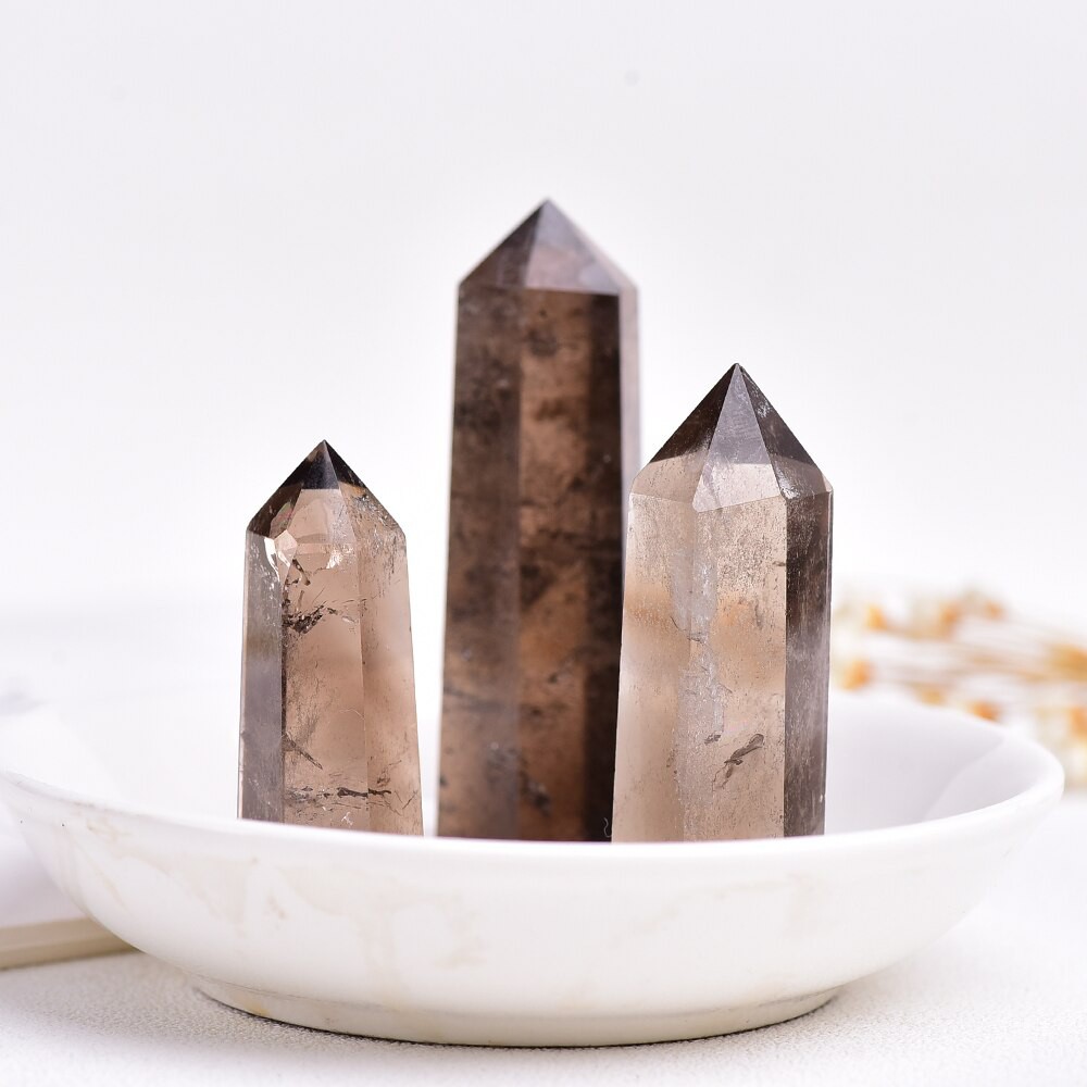 Đá vụn thanh tẩy Smokey quartz