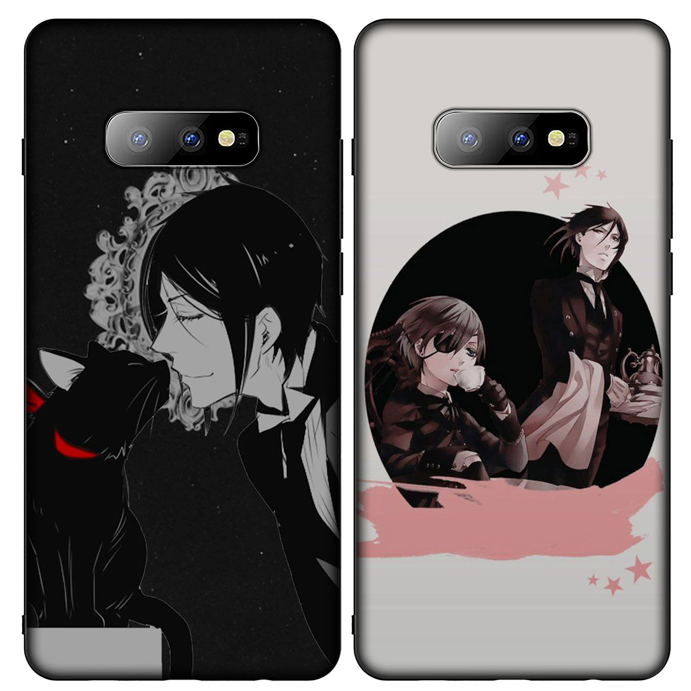 Ốp Điện Thoại Silicon Mềm Hình Anime Hắc Quản Gia Cho Samsung Galaxy A9 A8 A7 A6 Plus J8 2018 + A21S A70 M20 A6 + A8 + 6plus