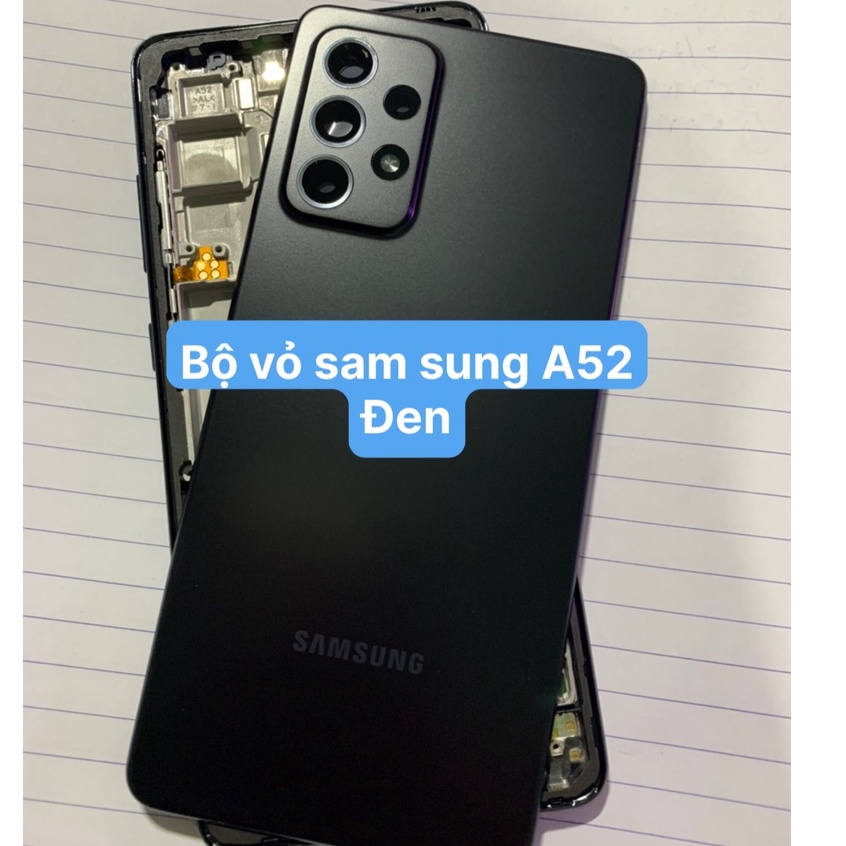 Bộ vỏ zin Samsung A52 ( Bao gồm lưng, sườn, phím, kính camera)