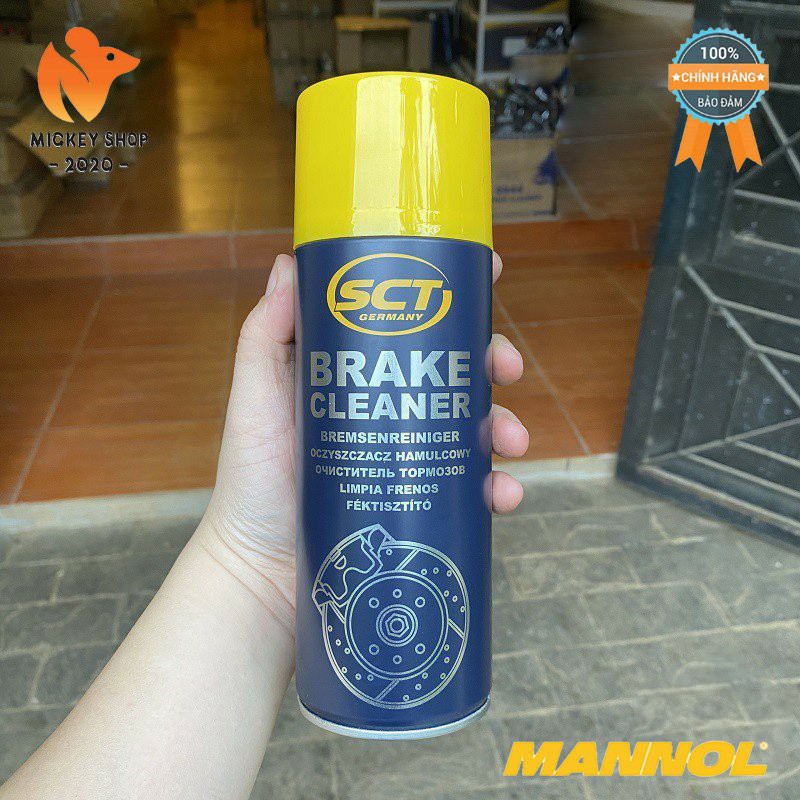 [Pro] Chai Vệ Sinh Hệ Thống Phanh Xe 2 Bánh, 4 Bánh MANNOL 969251 – 450ML SCT-Brake Cleaner – Hàng Đức Chính Hãng