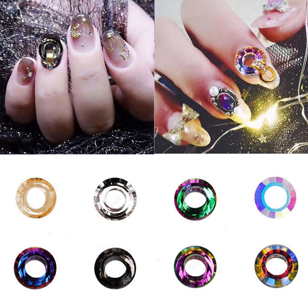 OCEANMAP Nhẫn Kính Đính Đá Kim Cương Nhân Tạo Hình Thiên Thần