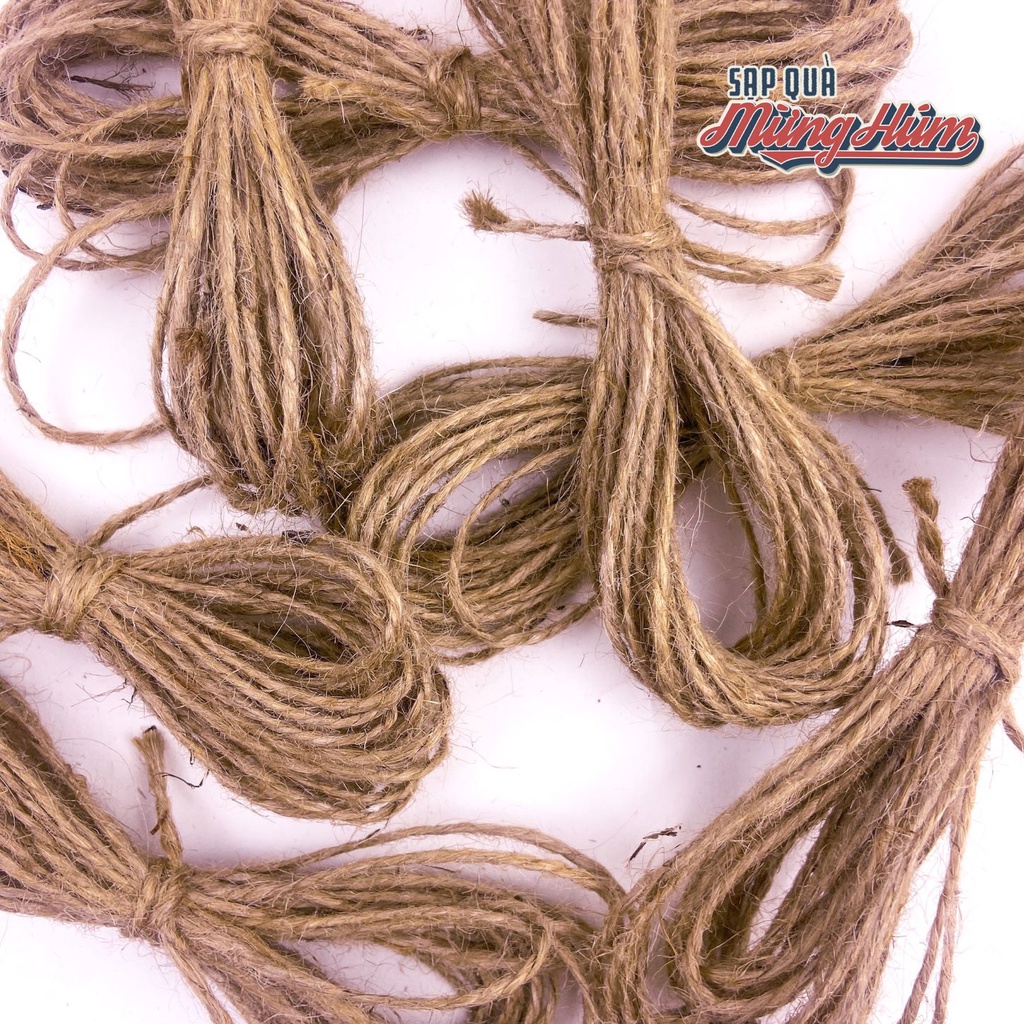 Dây gai trang trí handmade, làm thiệp, ruy băng, trang trí nhà cửa, treo ảnh, nguyên liệu