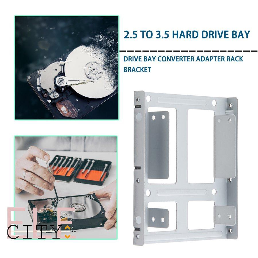 ✨COD✨2 Inch SSD HDD Hard Disk to 3.5 Inch Drive Bay Converter Adapter Rack Bracket