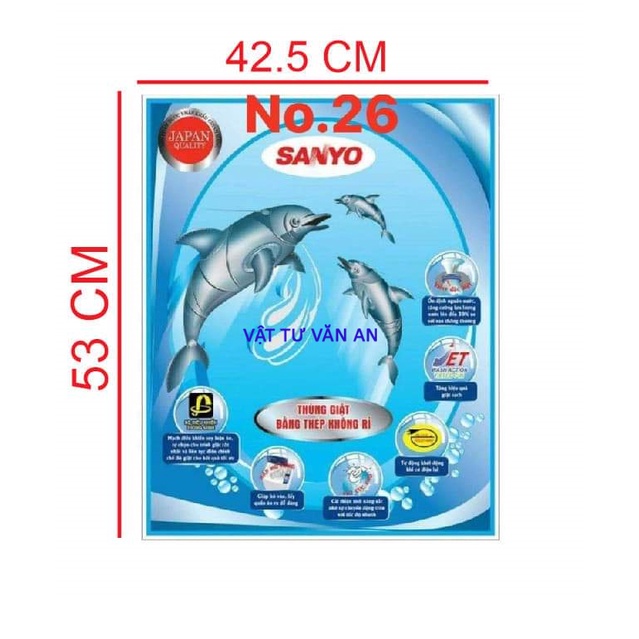 Tem máy giặt đa năng miếng dán trang trí máy giặt