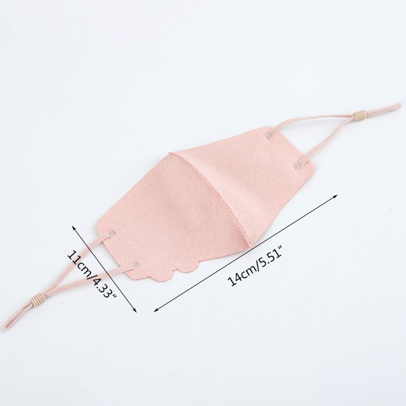 Khẩu Trang Che Tai Chống Bụi Thoáng Khí Bằng Da Lộn Giả Hình Hoạt Hình Dễ Thương Có Thể Giặt Rửa Bảo Vệ Cho