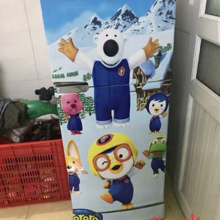 [MẪU MỚI 2021] Decal 3D dán Cửa Tủ Lạnh chống thấm cao cấp (60x130cm/150cm/180cm)