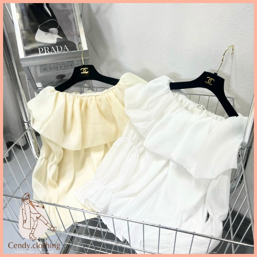 Áo Trễ Vai Chất Liệu Tơ Tay Dài CendyClothing CD197