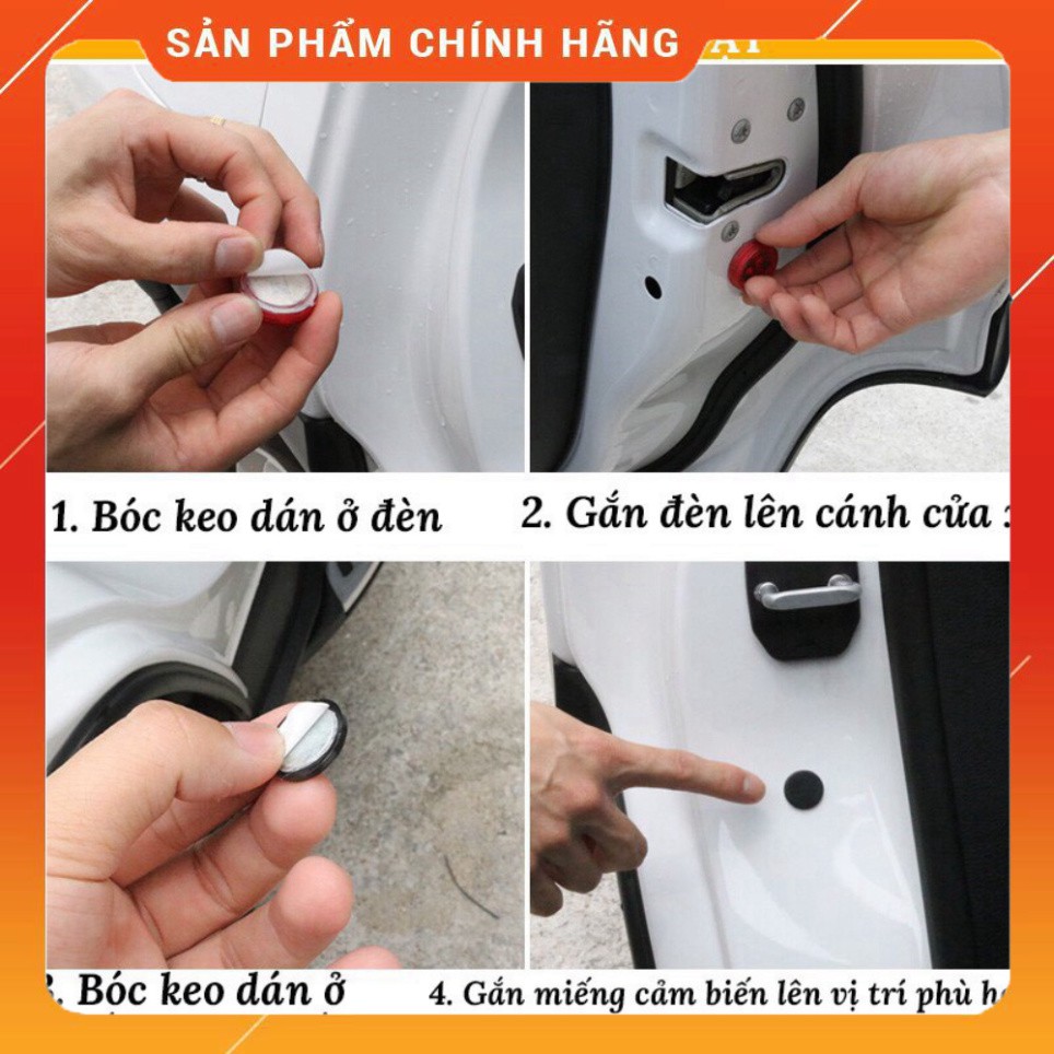 [CHÍNH HÃNG] Bộ 2 đèn led nhấp nháy nhiều chế độ cảnh báo xe đi sau khi mở cửa xe hơi, ô tô