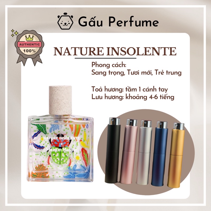 Mẫu thử Nature Insolente 10ML chính hãng