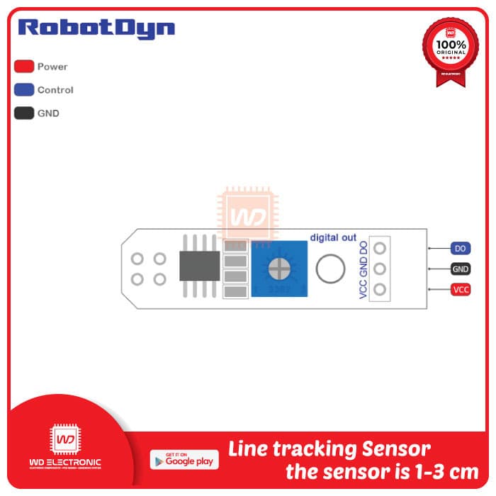 Bộ Cảm Biến Đường Ray Kỹ Thuật Số Robotdyn