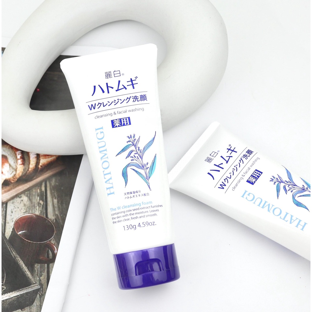Sữa Rửa Mặt Gạo Hatomugi Làm Trắng Sáng Da 130g Nhật Bản