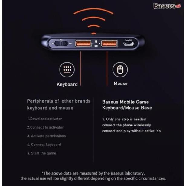 Bộ sản phẩm hỗ trợ chơi Game Baseus GAMO Mobile Game Suit (Combo Chuột +Bàn phím cơ+Adaptor cho Game thủ PUBG/Liên Quân) | BigBuy360 - bigbuy360.vn