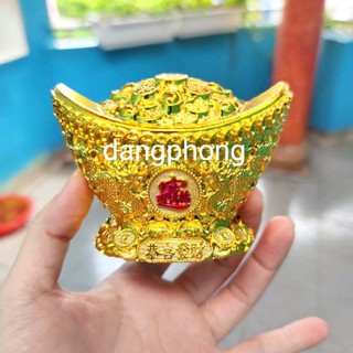 Thỏi vàng đế 10cm trang trí têt