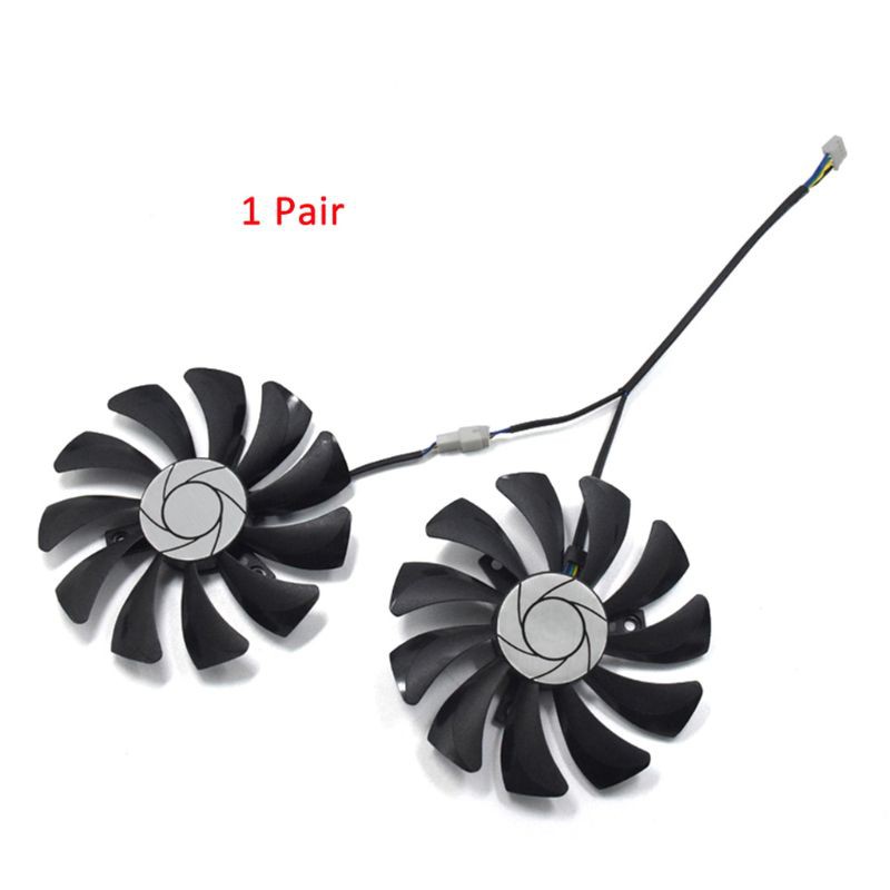 Set 2 Quạt Tản Nhiệt Wii 85mm Ha9010H12F-Z 4pin Cho Msi Gtx 1060 Oc 6g Gtx 960