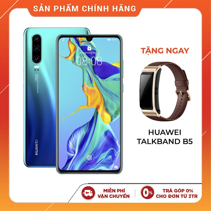 [Mã ELMALLMT giảm 10% đơn 1.5TR] Điện thoại Huawei P30 - 8GB RAM 128GB ROM - Tặng vòng đeo tay band5