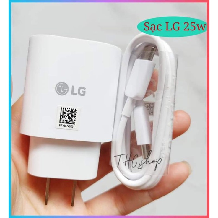 [Sạc chính hãng] Bộ sạc cáp LG 25w chính hãng