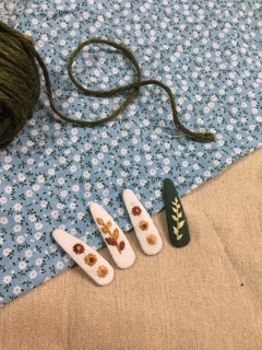 Kẹp tóc thêu tay handmade