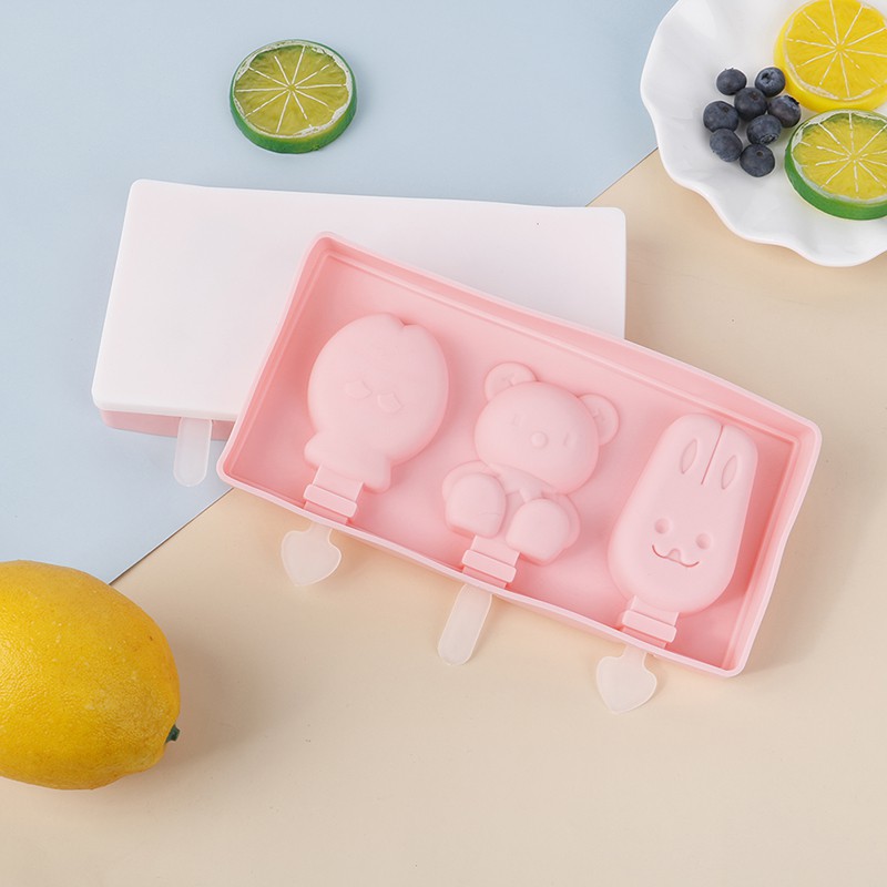 HANDMADE HOMEMADE Khuôn Làm Kem Que Bằng Silicon