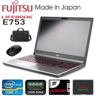 Laptop Fujitsu LifeBook E753 core i5, 8gb ram, ssd 128gb, 15.6inch full HD IPS nhập khẩu Nhật Bản