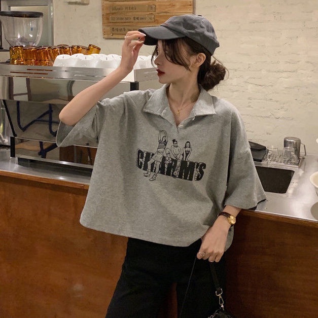 Áo polo Dáng Rộng Phong Cách Hàn Quốc Thời Trang Cho Nữ JL-TX-257 2022