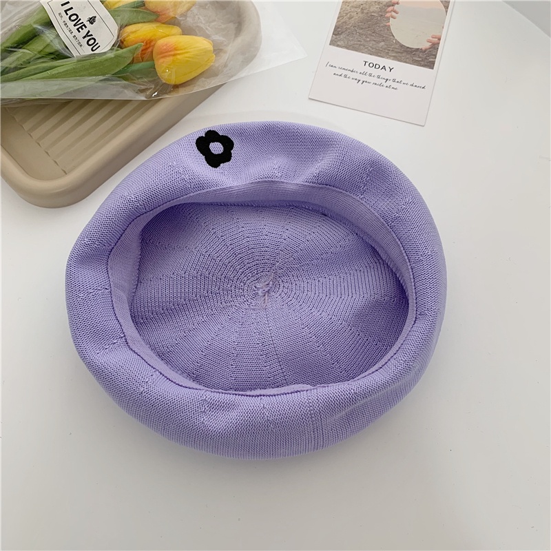 Mũ Beret Mỏng Thoáng Khí Phong Cách Nhật Bản Thời Trang Mùa Hè Cho Nữ