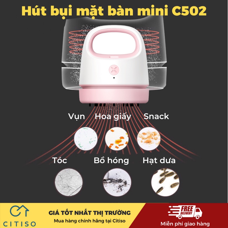 MÁY HÚT BỤI MINI CẦM TAY C502, MÁY HÚT BỤI MẶT BÀN, BÀN PHÍM NHỎ GỌN TIỆN LỢI