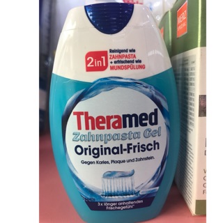 Kem đánh răng Theramed 2in1 Original-Frisch Zahnpasta Gel Xách tay Đức