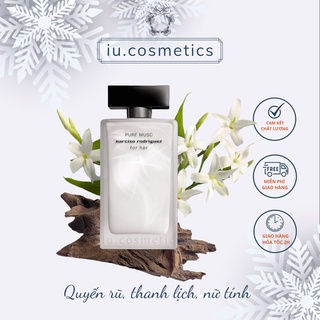 Nước hoa nữ Narciso Trắng Pure Musc EDP 100ml - Dầu thơm xạ hương hoa gỗ quyến rũ đẳng cấp - iu.cosmetics