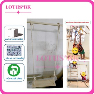 Combo 2 Xích đu ghế gỗ 🤾𝐁𝐇 𝟏𝟐 𝐓𝐇𝐀́𝐍𝐆 🤾 siêu vận động cho bé, gỗ đẹp, tăng chiều cao, IQ cho bé