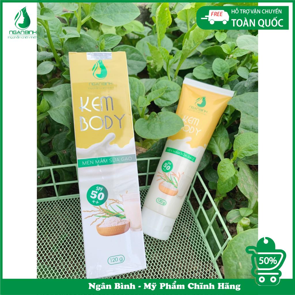 Kem body trắng da,kem body men mầm sữa gạo dưỡng da