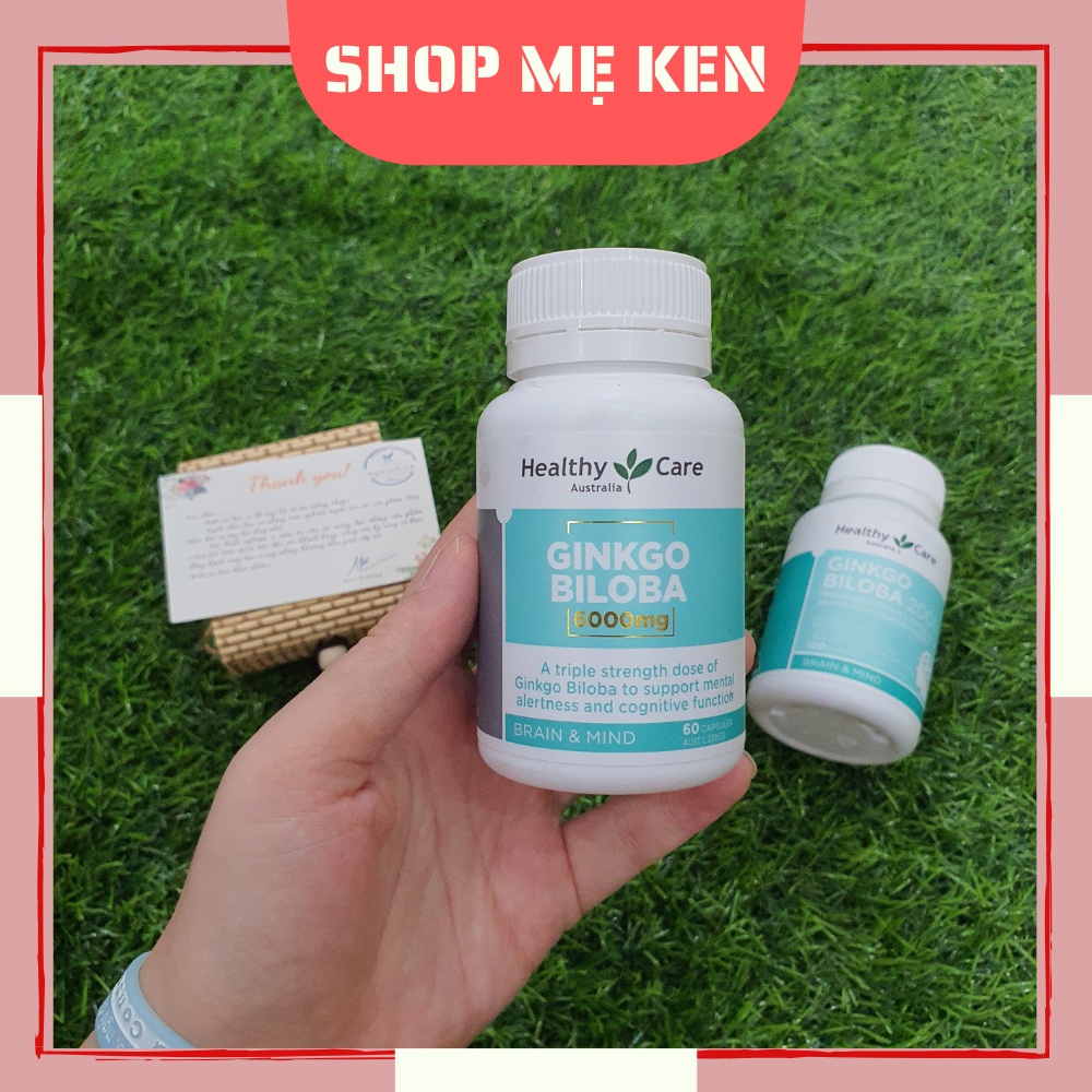 ✅[ Chính Hãng ] Bổ não Healthy Care Ginko Biloba 6000mg 60 viên