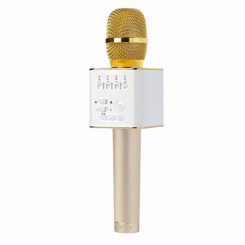 Microphone KARAOKE Bluetooth Micro Q9 + Tặng kèm bao da và dock sạc 5V-0,6A