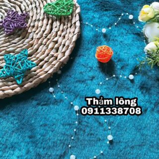 Thảm lông  xanh cổ vịt