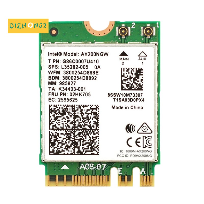 Card Wifi 5.0 Không Dây Ax200Ngw 2.4gbps 802.11ax Cho Intel Ax200