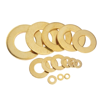 100 Chiếc Meson Pad Tấm Đồng Cổ Kim Loại Đồng Đĩa Phẳng Máy Giặt Đệm RingM3 M4 M5 M6 M8 M10 M12 M14 M16 M20 M3x6x0.5 M5x10x0.8