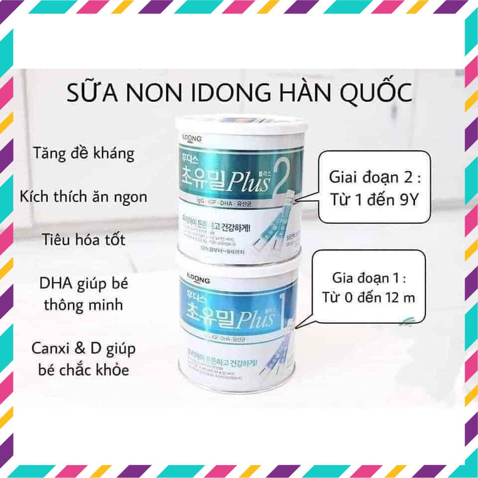 Sữa Non ILDONG plus số 1,2 loại 100g date mới nhất
