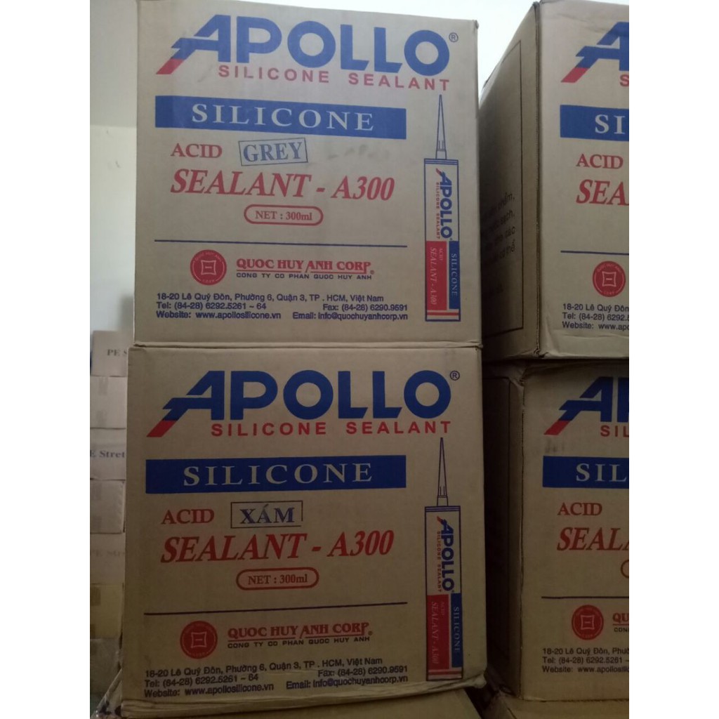 Keo dán kính silicon APOLLO  Sealant A300