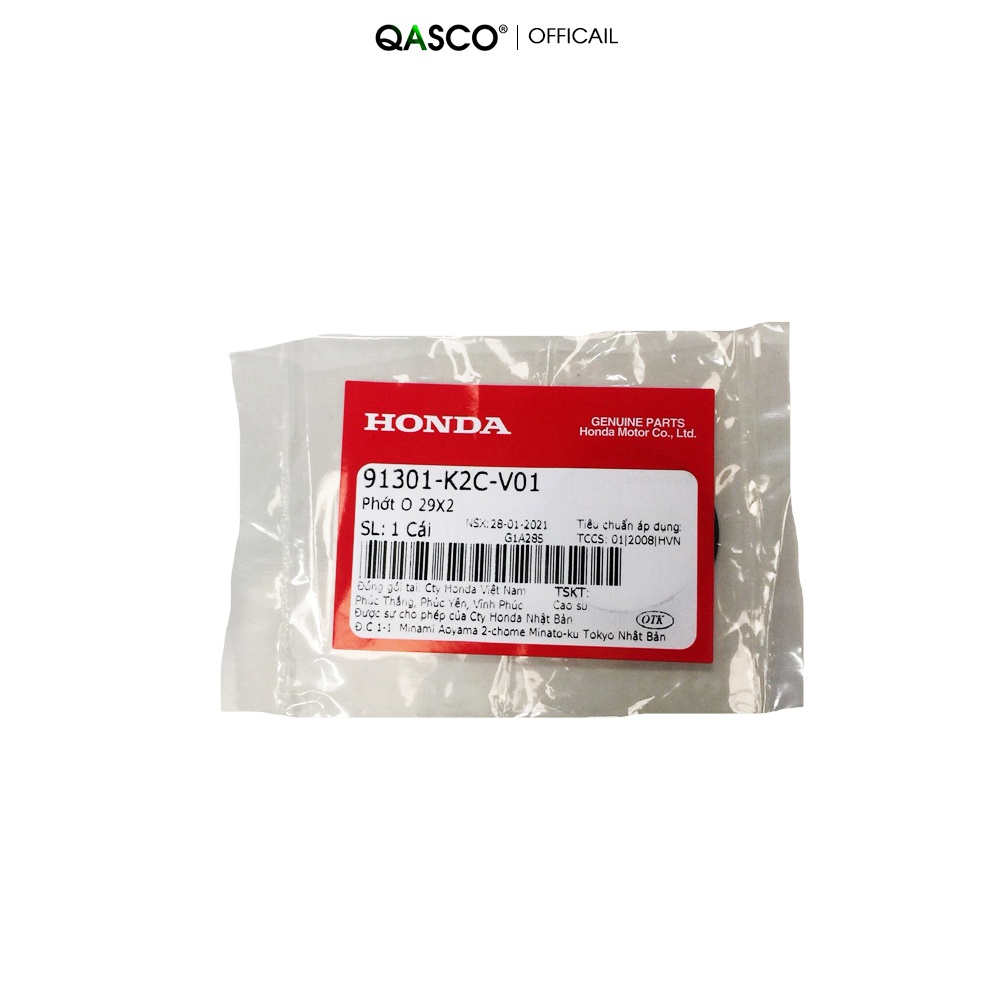 Phớt O HONDA Vision 2021 kích cỡ 29X2mm  QA(91301K2CV01) _( 90)