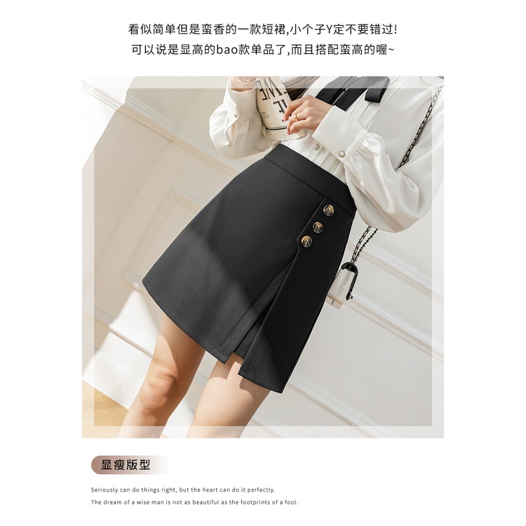 Quần Giả Váy Vạt Lệch chất vải tuyết mưa vitex dày dặn ảnh thật mã 064