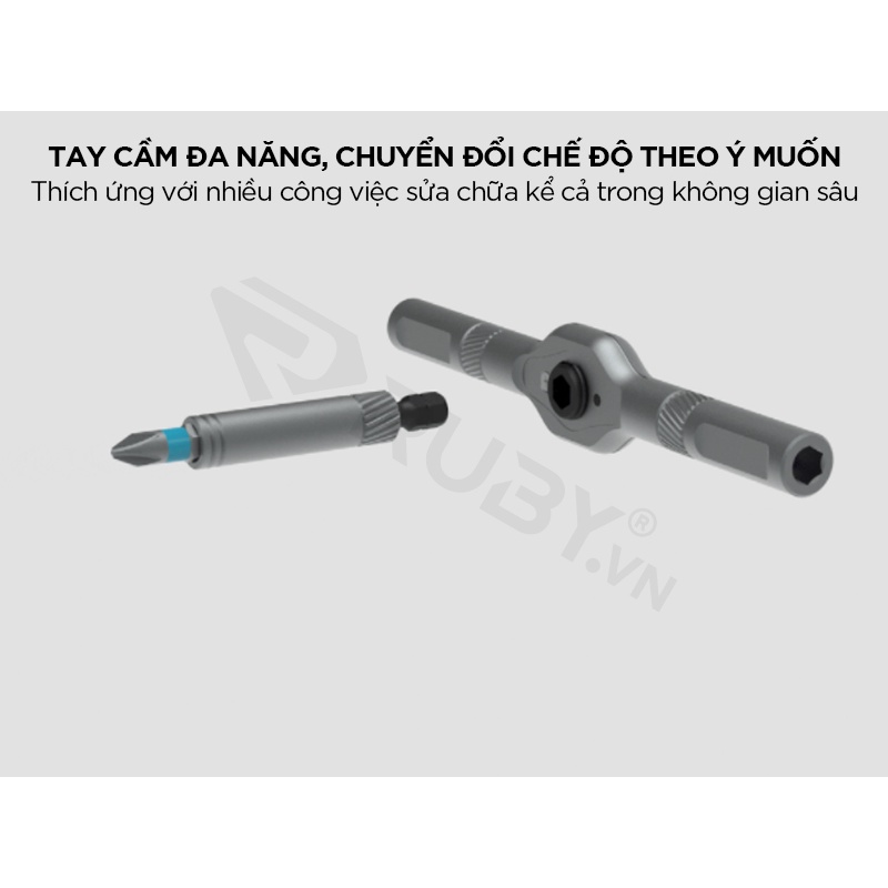 Bộ Tuốc Nơ Vít Đa Năng XIAOMI DUKA RS1 Tay Cầm Đa Dụng Có Thể Chuyển Đổi Linh Hoạt, 24 Đầu Vít Cao Cấp