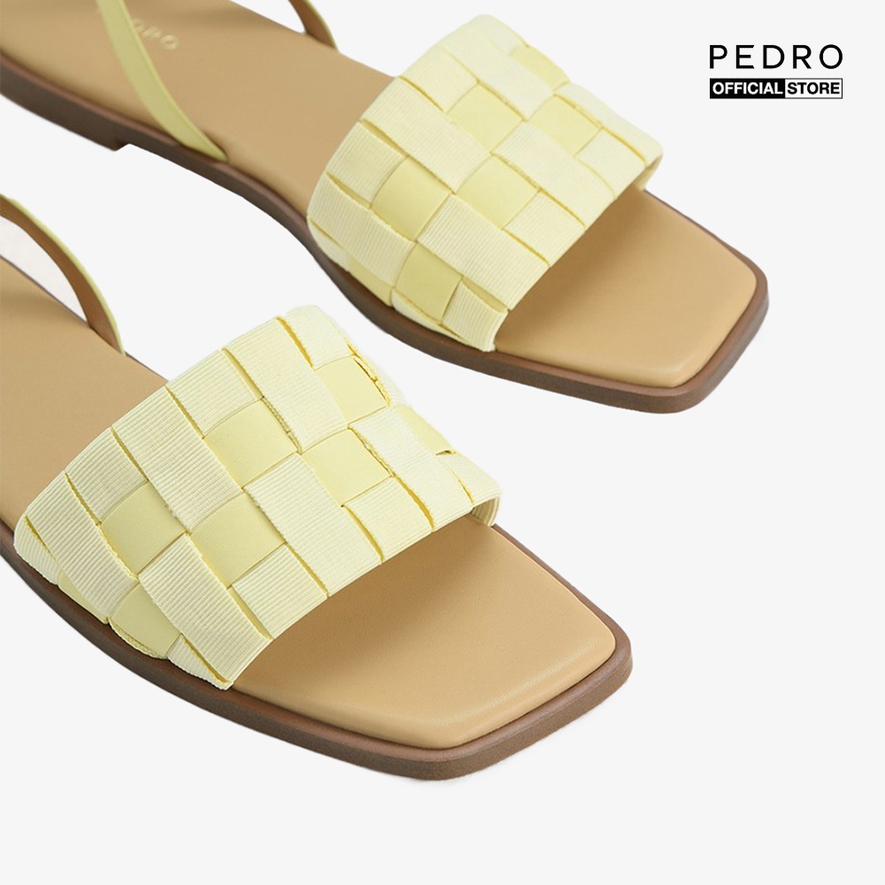 PEDRO - Giày sandals nữ Cross Woven Retro Square PW1-65490142-23