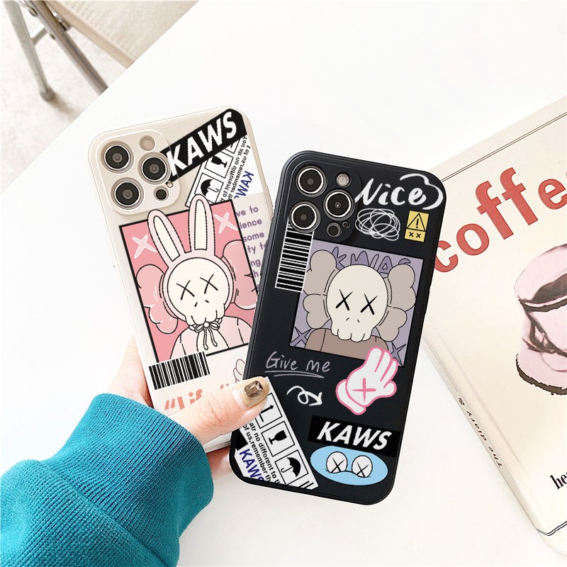 Ốp lưng iphone Kaws Nice cạnh vuông BVC 6/6plus/6s/6splus/7/7plus/8/8plus/x/xs/11/12/pro/max/plus/promax