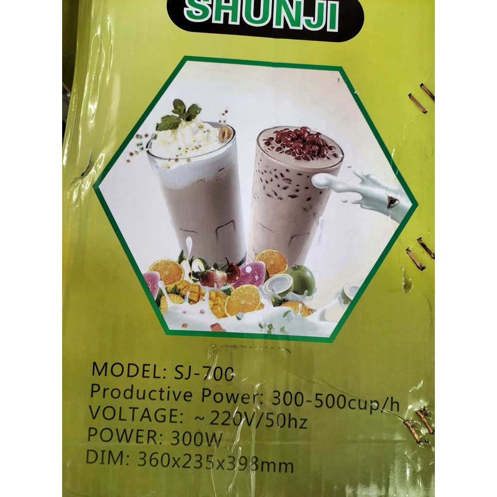 Máy ép miệng ly nước mía sinh tố trà sữa hiệu SJ700 -KHÔNG KÈM KEO