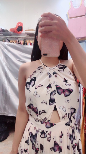 Váy yếm hoa Bik