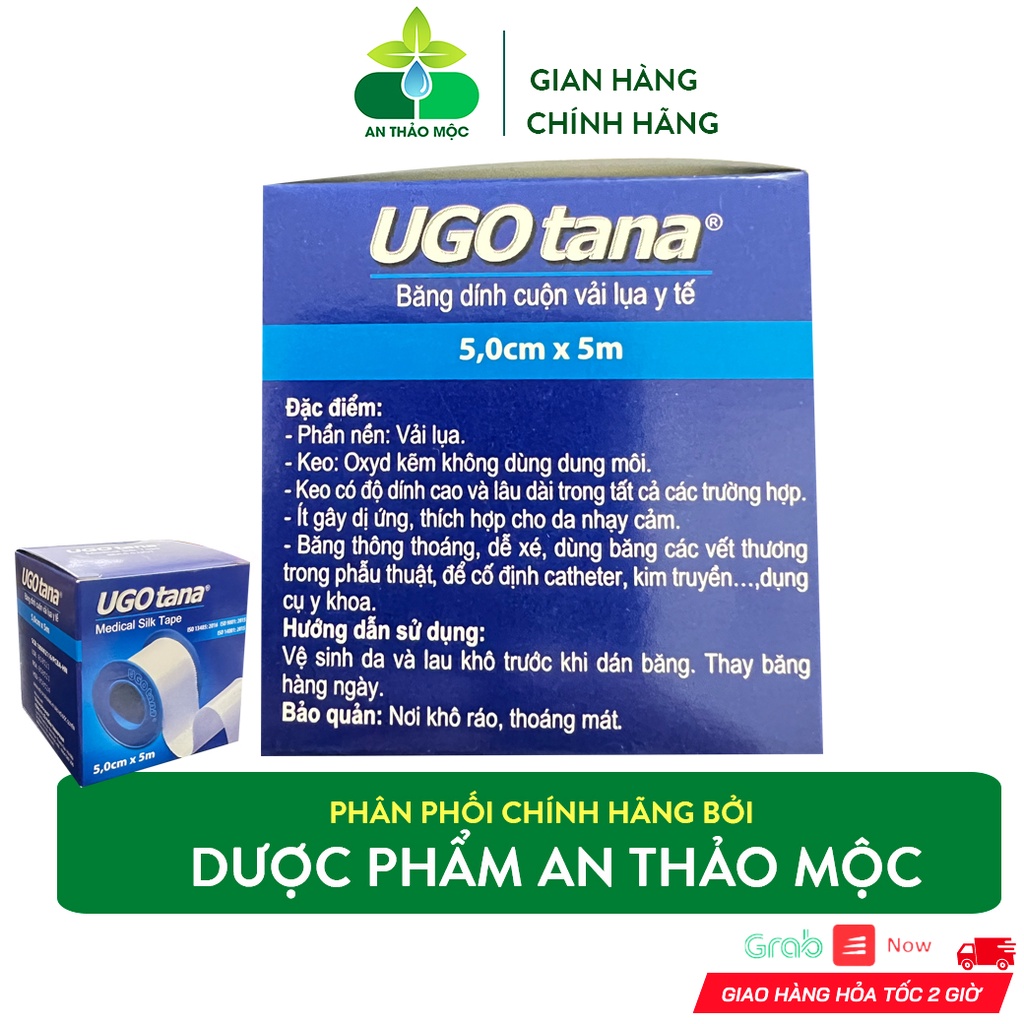 Băng Dính Cuộn Vải Lụa Y Tế Ugo Tana Tanaphar.Thuận Tiện Sử Dụng